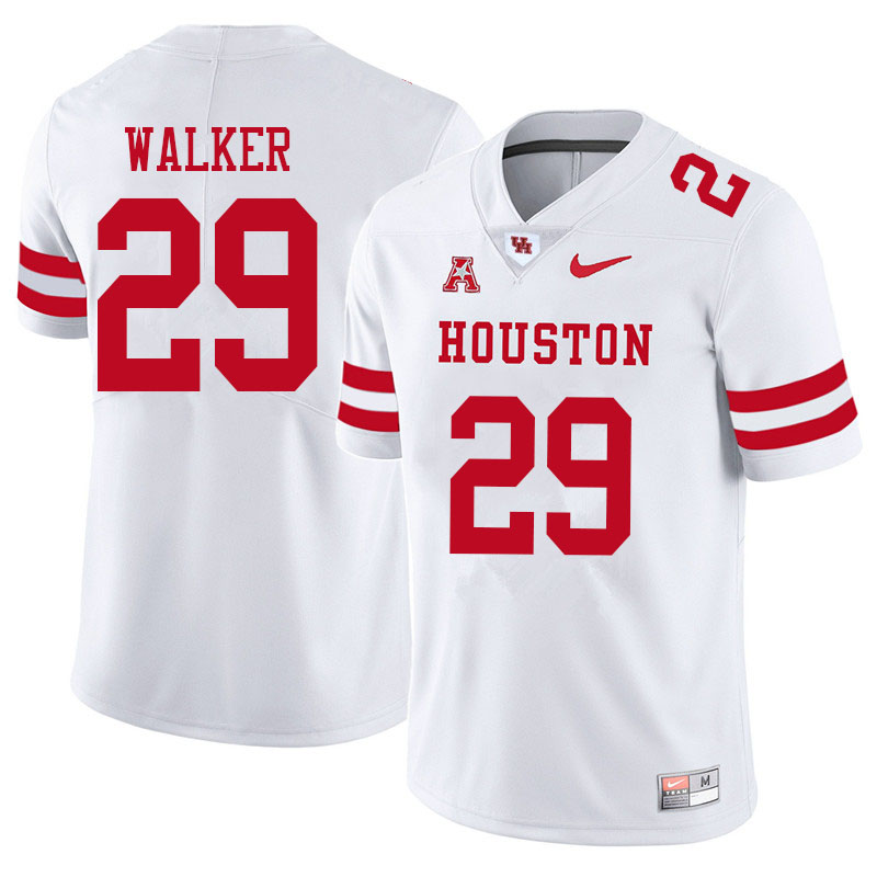 Men #29 Kelan Walker Houston Cougars College Football Jerseys Sale-White